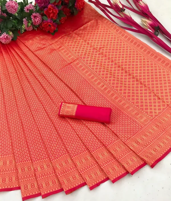 Pink_Embellished_Banarasi_Jacquard_Saree_(Pink)